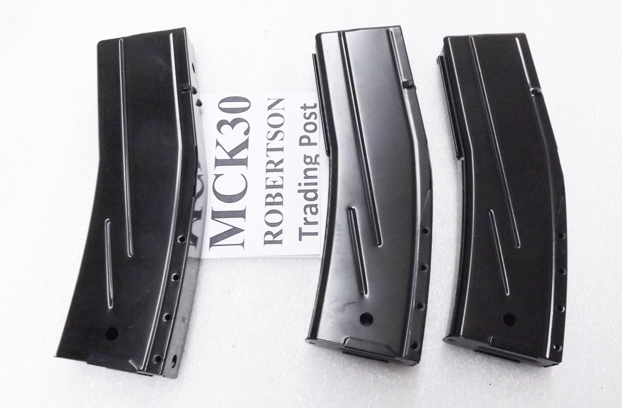 3 M1 Carbine Magazines 30 caliber 30 Round KCI Blue Steel South Korean Military New Unissued M-1 .30 Cal $16.65 each, Ships Free!