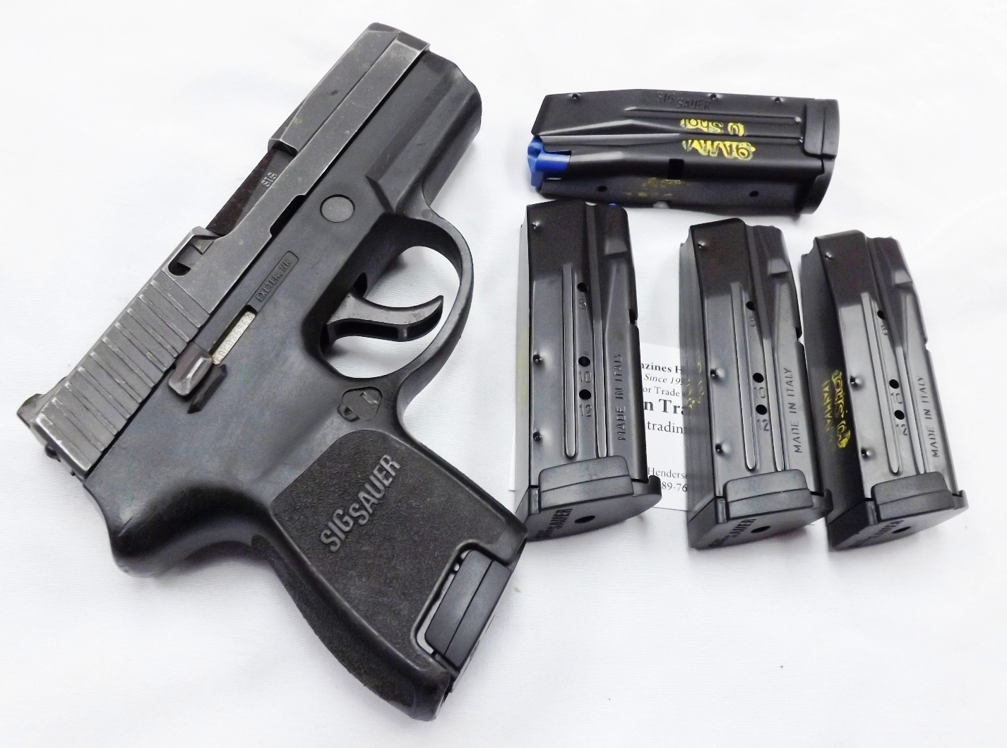 3 Sig Sauer P250 P320 SUB Compact Factory 10 round Magazines $23 each & Free Shipping Restored from Discontinued .380 to 9mm MAGMODSC910 type (Copy)