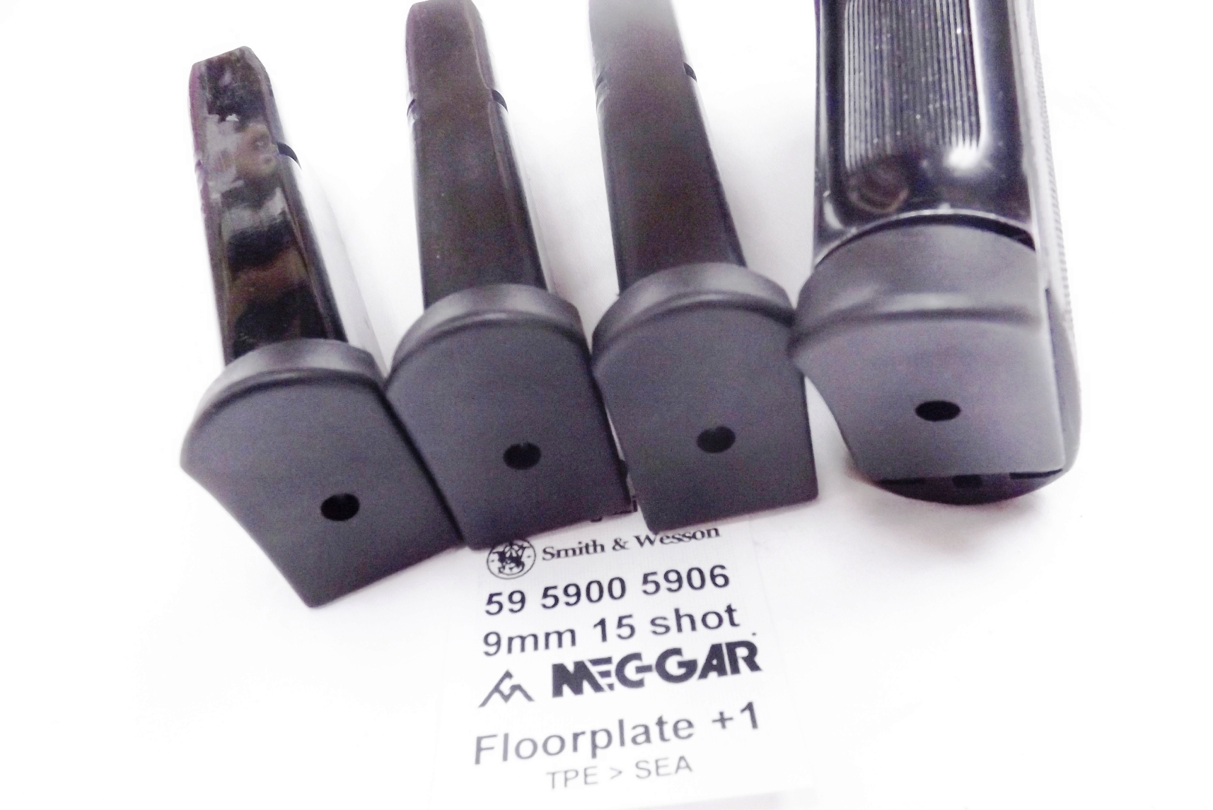 S&W 5906 9mm 15 rd Magazine HFC Smith & Wesson 59 910 915 with Mec-Gar Floorplate + Steel plate - Image 8