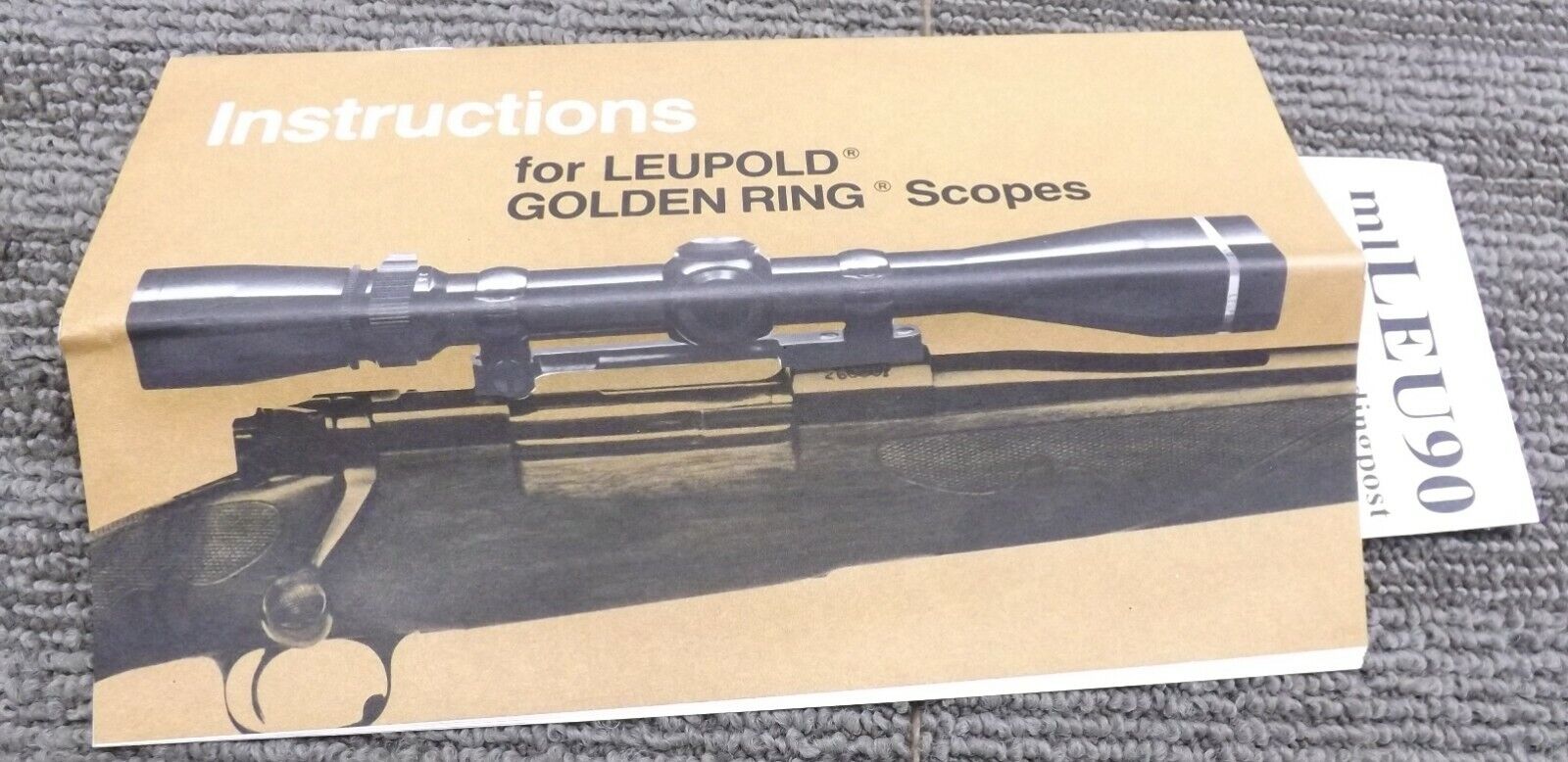 1990s Factory Instructions Leupold Golden Ring Scopes Manual 7 Pages Unissued