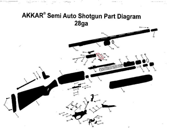 Akkar Charles Daly 300 Pump 600 Auto 28ga  Extractor Spring 3 Parts ship free! - Image 4