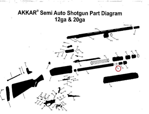 Akkar Daly 20 Gauge Magazine Spring  Model 300 335 600 635 Stainless 36020VW18 - Image 4