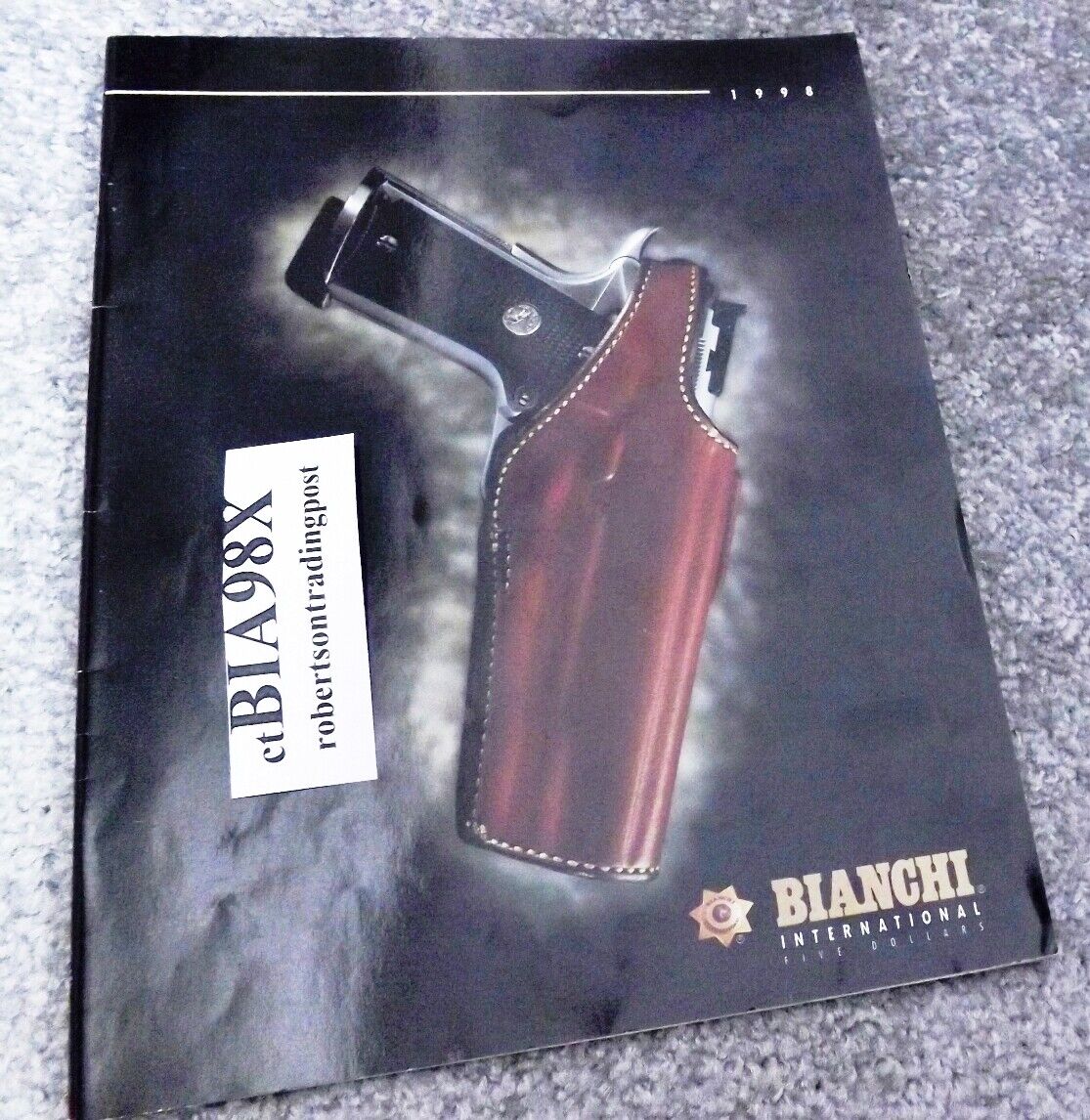 Bianchi Leather & Holsters Factory Catalog 1998 Exc 52 Pages Bianchi Cup Cover