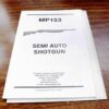 EAA Russian MP153 Shotgun Instruction Manual, Certificate, Lock Sheet 2001 - Image 11