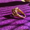 Eighties Ladies 1 Carat 41 Diamond Cluster Ring 10K Yellow Gold 7 size Estate - Image 11