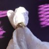 Eighties Ladies 1 Carat 41 Diamond Cluster Ring 10K Yellow Gold 7 size Estate - Image 8