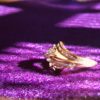 Eighties Ladies 1 Carat 41 Diamond Cluster Ring 10K Yellow Gold 7 size Estate - Image 10