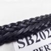 Galco 28 inch Black Braided Leather Women Children Belt SB2028B New with Tab - Image 4