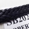 Galco 28 inch Black Braided Leather Women Children Belt SB2028B New with Tab - Image 5