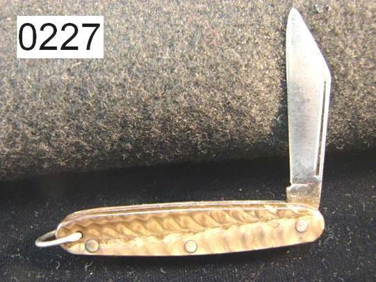 Hammer Brand Novelty One Blade Miniature Key Fob VG 1950s Clip Blade PK227