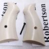 S&W N Square Gray Bone Ivory Revolver Grips for Smith & Wesson models 27 28 29 Smooth Magna Small Type Buy 9 get 3 Free = $9.68 / set