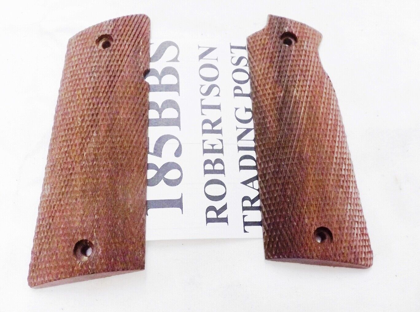 Indian Walnut Finish Grips for Star B BS, and Super B Pistols New Cut Checkered