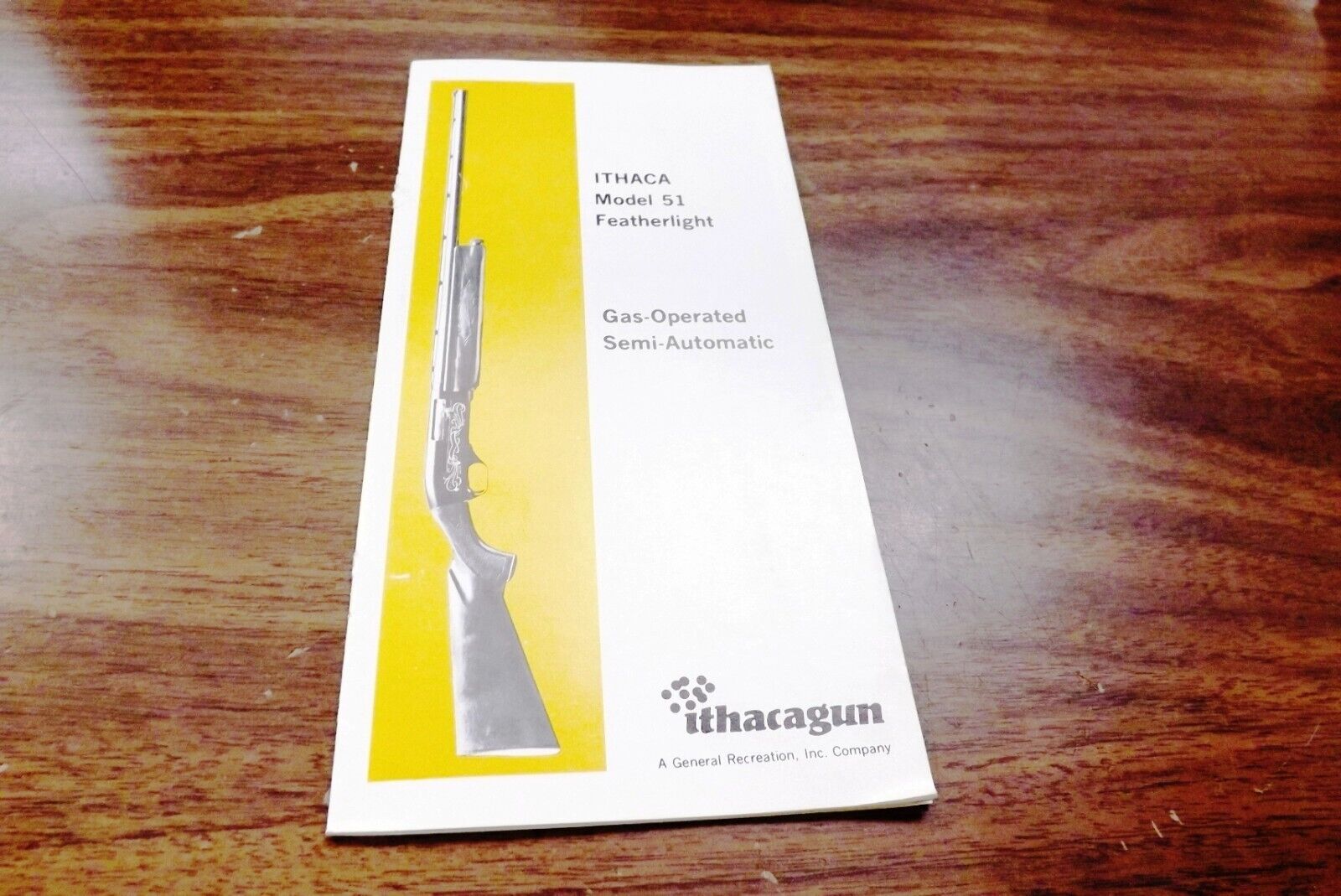 Ithaca Factory Manual for Model 51 Featherlight Semi Auto Shotgun c 1968