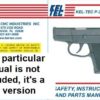 Kel-Tec Factory Pistol Box or Case fits P32 P3AT Black Missing One Hasp Tab - Image 7
