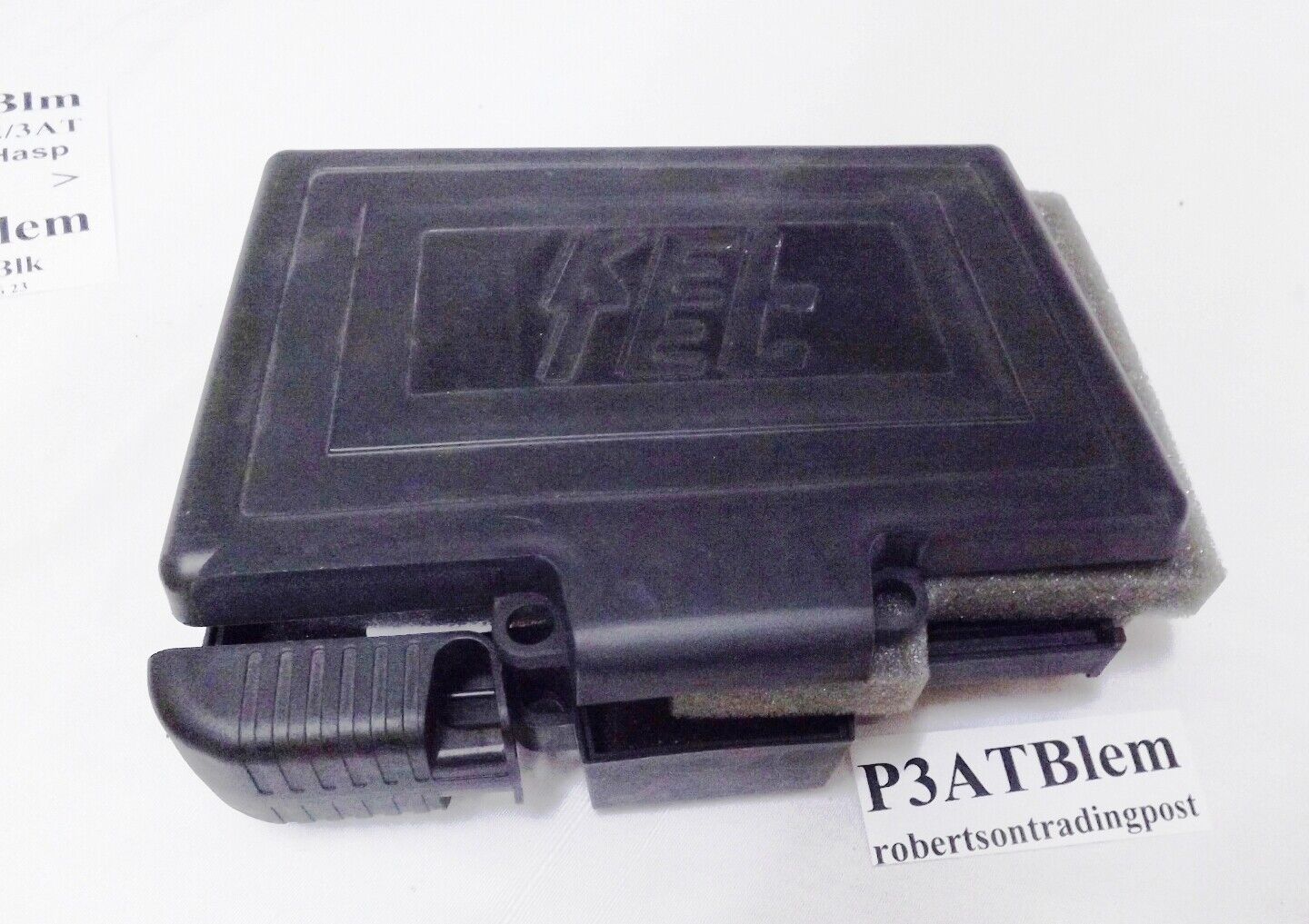 Kel-Tec Factory Pistol Box or Case fits P32 P3AT Black Missing One Hasp Tab