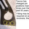Taurus 80 82 65 66 96 Square Frame Brazilian Walnut Magna Grips 1970s Exc - Image 9