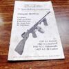 Thompson Auto Ordnance Factory Owners Manual for 1927 Series .45