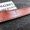 Triple K US Leather Garrison Belt 1 1/2 inch .22 Thick Brown Brass Size 42 Exc - Image 4