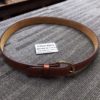 Triple K US Leather Garrison Belt 1 1/2 inch .22 Thick Brown Brass Size 42 Exc - Image 8