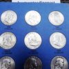 VF-AU Set of 35 Franklin Half Dollars 1948-1963 Whitman Folder Free Ship - Image 3