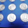VF-AU Set of 35 Franklin Half Dollars 1948-1963 Whitman Folder Free Ship - Image 4