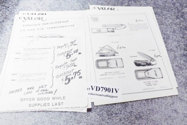 Valor Corp Cutlery Catalog Dealer Price List Order Form 1979 VG 23 Pages - Image 9