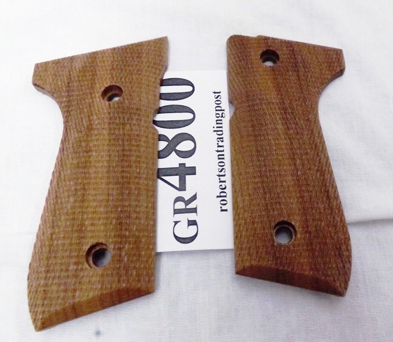 Vintage Co. Grips for 92F Beretta Checkered Walnut Palmswell Laquer Finish