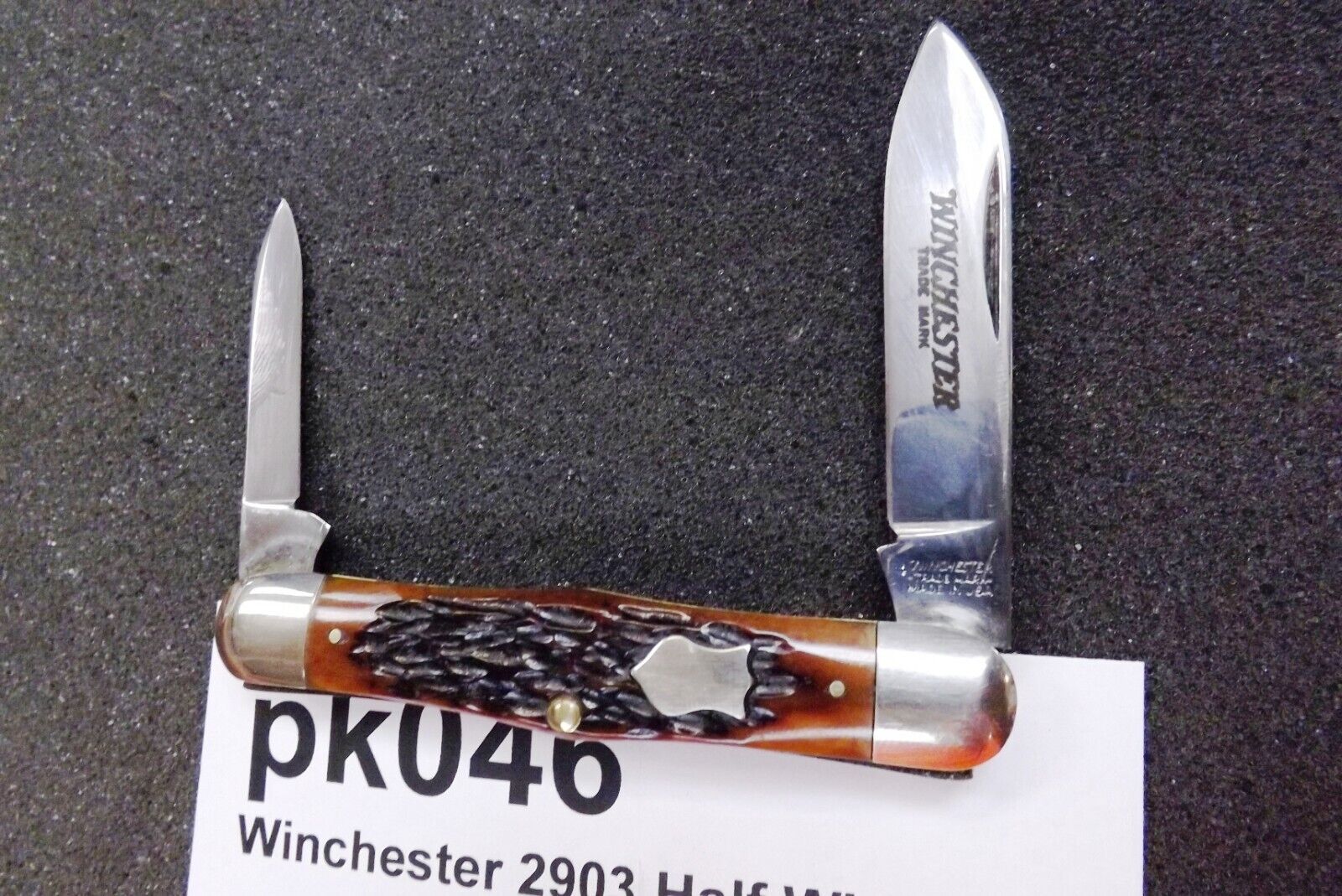 Winchester 2903 Half Whittler 2 Blade Pen Knife 1990 Ltd. Replica of 1920 Orig.