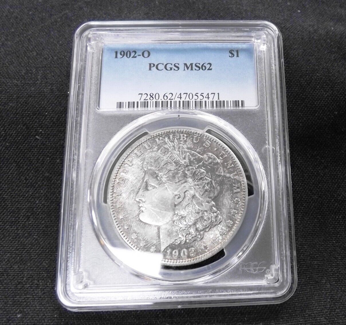 1902-O Morgan Silver Dollar PCGS Certified MS62 BU Toned 7280.62 47055471