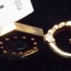 1960s .21 Ct. Oval Sapphire Pendant with 12 Diamonds in Yellow Gold Mounting - Image 6