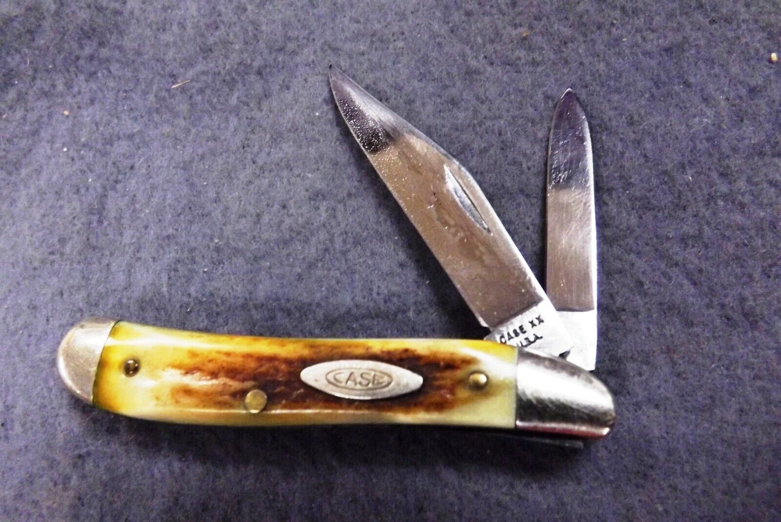 1968 Case 5220 Peanut Stag Handled Mini Jack Pocket Knife Mint USA No Dot Chrome