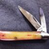 1980 Case 6220 SS Peanut Smooth Red Pink Handles Mini Jack Pocket Knife Mint