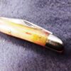 1980 Case 6220 SS Peanut Smooth Red Pink Handles Mini Jack Pocket Knife Mint - Image 12
