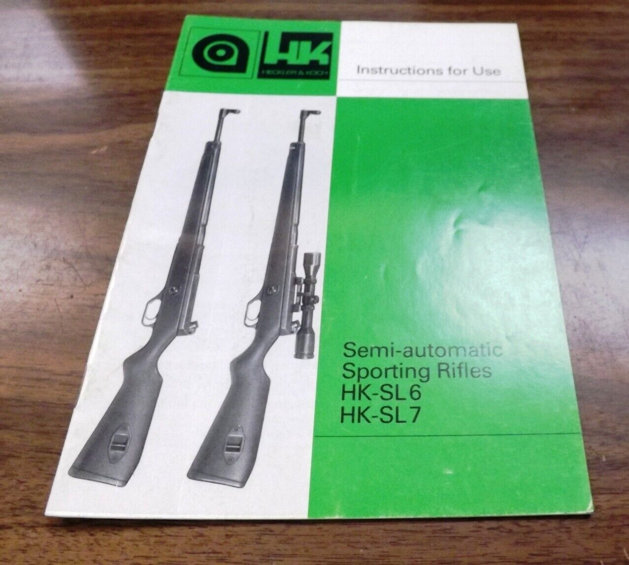 1984 Heckler & Koch SL6 SL7 .223 .308 Rifle Manual VG English