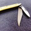 1989 Case 3220 SS Stainless Yellow Handle Peanut Mini Jack Pocket Knife Mint - Image 6