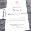 1990 Ruger Factory Instruction Manual for No. 1 Single Shot Rifle w Safety Book