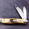 1991 Case 5220 SS Stainless Peanut Sambar Stag Handle Mini Jack Pocket Knife