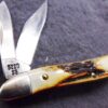 1991 Case 5220 SS Stainless Peanut Sambar Stag Handle Mini Jack Pocket Knife - Image 5