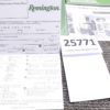 1995 Remington Manual, Registration, Service, Sfy, Lube Papers 700 ADL 7 Docs - Image 4