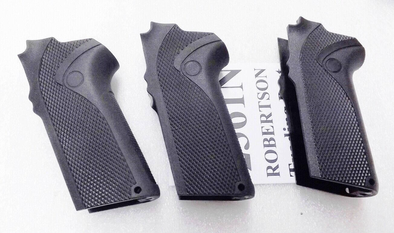 3 Straight Black Poly Grips fit S&W 4000 5900 Pistols 4006 5906 $19 ea Free Ship