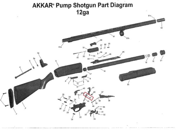 Akkar Daly 300 Pump 600 Auto Hammer Spring Plunger 12 20 28 gauge VW43 - Image 7