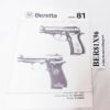 Beretta 81 Factory Manual for .32 ACP Trilingual English Italian French 1996 Exc