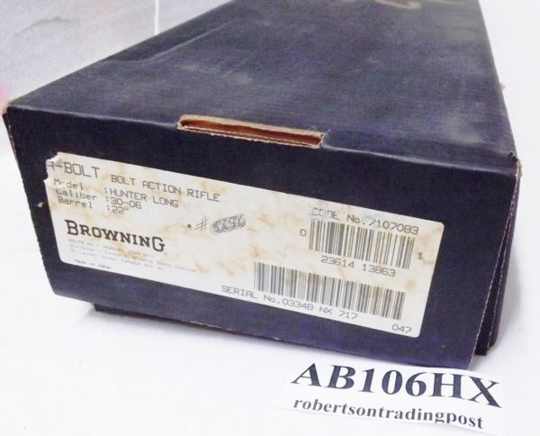 Browning A Bolt Factory 1 Piece Rifle Box VG-Exc styro wrap manual 1993 BAR type - Image 6