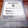 Browning Belgian Factory Manual 1st Gen T-Bolt Rifles 1965-74 w Black Envelope - Image 3