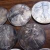 Collection of 14 US Silver Eagles 1997-2013 1 oz .999 BU Toned Free Ship - Image 4