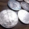 Collection of 14 US Silver Eagles 1997-2013 1 oz .999 BU Toned Free Ship - Image 5