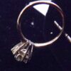 Eighties Ladies 1 Carat 7 Diamond Cluster Ring 14K Yellow Gold 5 1/2 size - Image 5