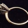 Eighties Ladies 1 Carat 7 Diamond Cluster Ring 14K Yellow Gold 5 1/2 size - Image 6