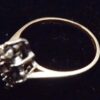 Eighties Ladies 3/4 Carat 9 Diamond Marquise Cluster 14K Yellow Gold size 6 - Image 5