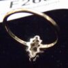 Eighties Ladies 3/4 Carat 9 Diamond Marquise Cluster 14K Yellow Gold size 6 - Image 6